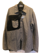 Coldsmoke Blue &amp; Black Quilted Elbow Patch Shirt Jacket Size XL - £43.60 GBP