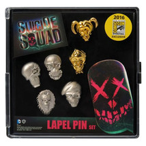 Suicide Squad Faces Pewter Pin 6-Pack - SDCC 2016 Exclusive - £23.70 GBP