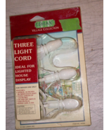 Lemax Village Collection Three Light Cord for Christmas Lighted House 19... - £11.53 GBP