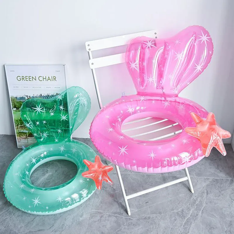 Inflatable Swimming Ring Kids Arm Floaties Swim Circle Swim Arm Band Mermaid - £16.07 GBP+