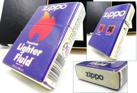 Premiun Lighter Fluid Tin Can Design Full Wrapped Zippo 2003 MIB Rare - $159.00