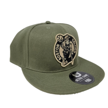 Boston Celtics NBA Adjustable Snapback Hat Olive Green Logo One Size OSFM - £20.31 GBP