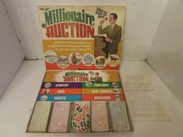 VTG 1972 PLAY MILLIONAIRE AUCTION GAME BY HAROLD C. MANLEY ALMOST COMPLETE - £7.70 GBP