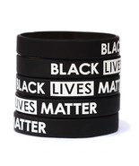 5 Black Lives Matter Wristbands - Silicone Awareness Wrist Band Bracelets - £6.18 GBP