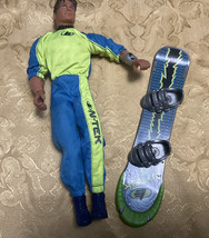 Max Steel Action Figure MAX STEEL Tornado Chaser w Snowboard - £23.76 GBP