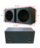 Dual 12&quot; Vented Armor Coated Subwoofer Box with Painted Kerf Port 1&quot; MDF... - £136.67 GBP