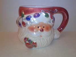 2000 GAC Colorful Lights Santa Decorative Cup Mug  - $1.95