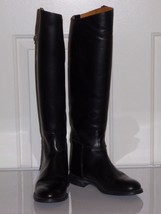 John Ashbourne Equestrian Knee High Black Leather Riding Boots 5 1/2 England - £126.11 GBP