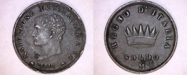 1811-M Italian States Kingdom of Napoleon 1 Soldo World Coin - £59.93 GBP
