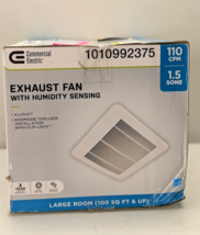FOR PARTS - Commercial Electric 110 CFM 1.5 Sone Bathroom Exhaust Fan - ... - $36.46