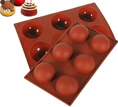 6 Holes Silicone Mold For Chocolate, Cake, Jelly, Pudding, Handmade Soap... - £7.52 GBP