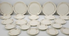 *AR) Vintage Lot of 23 King Quality Hand Painted 22kt. Gold Trim Dish Pl... - £77.31 GBP