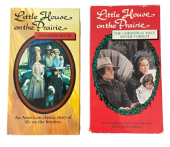 Lot of 2 Little House on the Prairie VHS Movies Premiere Christmas Never... - £3.41 GBP