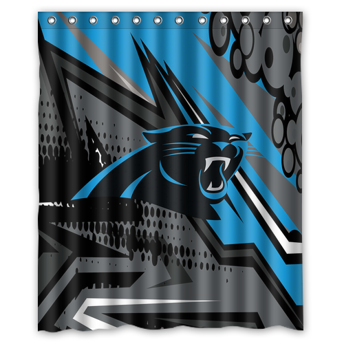 New!!! Carolina Panthers Custom Waterproof Polyester Shower Curtain 4 Size Item image 9