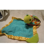 Infantino Turtle Teether Velour Security Blanket Toy - $5.47 CAD