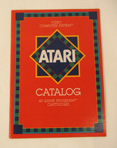 Original 1982 Atari Catalog 49 Game Program Cartridges CO16725-Rev E - £4.44 GBP