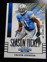 2014 Panini Contenders Season Ticket #58 Calvin Johnson Detroit Lions Card - £0.78 GBP