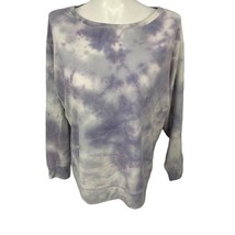 Splendid Womens Tie-Dye Sweatshirt XXL Purple Cotton Blend - $19.32