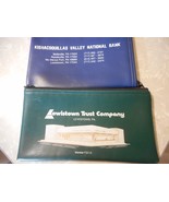 Vintage Zippered Deposit Bags Bank Pouches Lewistown Trust Kishacoquilla... - $10.00