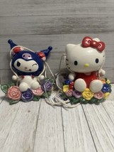 Hello Kitty And Kuromi Ceramic Swings Figurine By Blue Sky Clay Works Nwt - £59.61 GBP