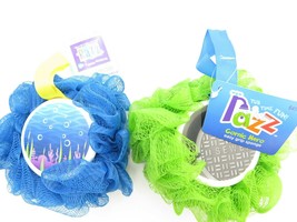 Razz Kids Bath Shower Sponge Scrubbie EZ Grip*You choose your colors *Twin Pack* - £10.38 GBP+