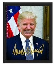 President Donald Trump Official Portrait Autographed 8X10 Framed Photograph - £16.10 GBP