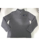 Dallas Cowboys Girls/Womans Gray Quilted 1/4 Zip Sweatshirt Fleece Size ... - £27.25 GBP