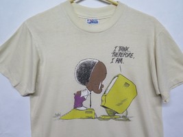 Vtg T Shirt Washington Post Cartoon I Think Therefore I Am Computer Sz M... - £35.37 GBP