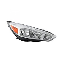 Headlight For 2015-2018 Ford Focus Passenger Side Chrome Housing Halogen LED DRL - £405.96 GBP