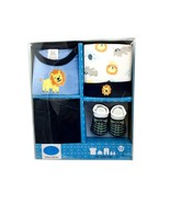 4 PCS BABY GIFT SET FOR BOYS OR GIRLS 0/6 MONTHS (BLUE) - £10.22 GBP