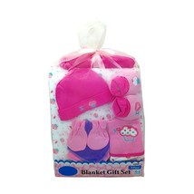 9 Pcs Baby Blanket Gift Set For Boys Or Girls 0/6 Months (Pink) - $12.99