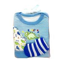 4 PCS BABY GIFT SET FOR BOYS OR GIRLS 0/6 MONTHS (BLUE) - £7.06 GBP