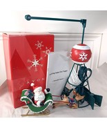 Vintage Avon Revolving Santa Tree Topper Christmas Decor rotating 2005 READ - $874.31 MXN