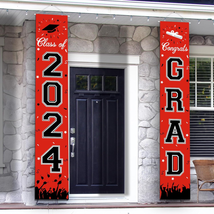 Graduation Banner, Graduation Decorations Class of 2024, Hanging Congratulations - £19.95 GBP