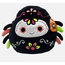 Squishmallows 12&quot; Gjemail Spider Sugar Skull Day of the Dead Halloween Plush 202 - £16.90 GBP