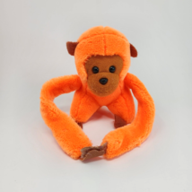 6&quot; Vintage 1982 Dakin Bright Orange Hanging Monkey Stuffed Animal Plush Toy - £18.98 GBP