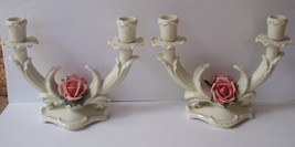 Estate Karl Ens Volkstedt Double Candelabra Candle Holders 7073 Germany /Rare! - £58.56 GBP