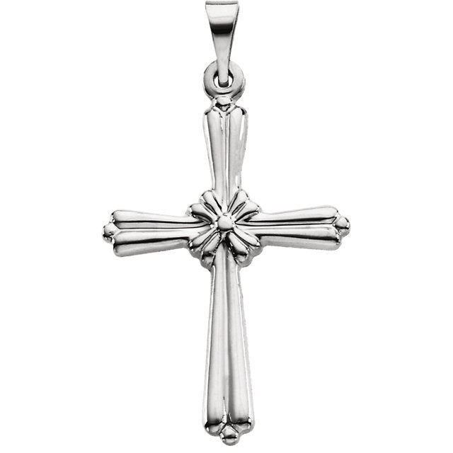 14K Gold Rope Cross - Medium Size Item image 2