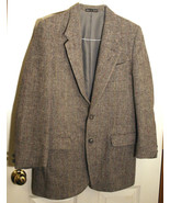 Britain Dunn &amp; Co Harris Gray Mix Color VTG Tweed Herringbone Jacket Bla... - £40.34 GBP