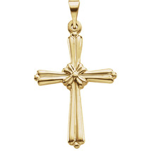 14K Gold Rope Cross - Small Size - £119.73 GBP