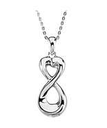 Sterling Silver Infinite Love Ash Holder w/Chain - €157,01 EUR