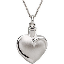 Sterling Silver Fancy Heart Ash Holder w/Chain - £150.20 GBP