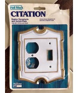NuTone Hall Mack CITATION Duplex Receptacle Outlet Switch Plate (White/G... - $11.66