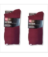 2 Packs Under Armour Team Performance Maroon Long Athletic Socks Men’s XL - $21.78