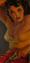 Jane Russell - detail from The Outlaw - Movie Poster Framed Picture 11&quot;x14&quot; - £25.83 GBP