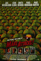 Mars Attacks - Jack Nicholson - Movie Poster Framed Picture 11&quot;x14&quot; - £26.13 GBP