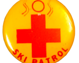 Vintage Ski Patrol Metal Pinback Button 7/8&quot; - $7.08