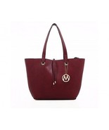 MKF Women&#39;s Large Kent Tote Handbag With Large Cosmetic Pouch-Wine - £52.66 GBP