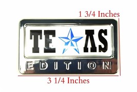 2Pcs Chrome SIERRA TEXAS Edition Emblem Huston Dalles El Paso Eagle Pass... - $16.82