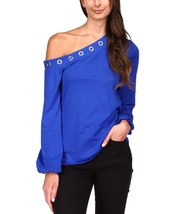 MSRP $78 Michael Kors Grommet One-Shoulder Top Blue Size XXS - £23.42 GBP